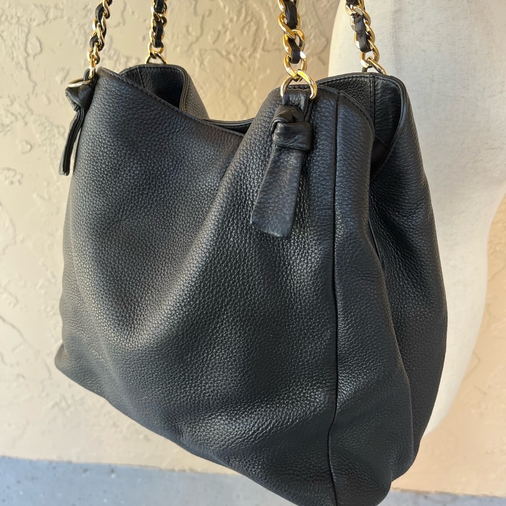 Tory Burch Black Leather Shoulder Bag - Picture 5 of 12